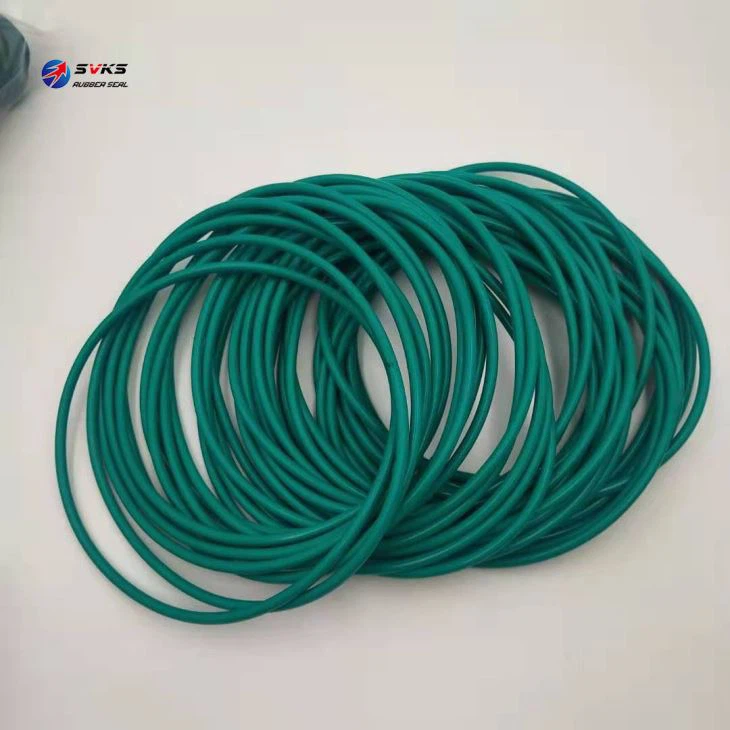 Green Color FKM VITON O Ring 6mm Thickness Size